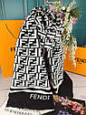 Теплий шарф палантин хустка Fendi Фенді Туреччина, фото 3