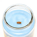 Ароматична свічка Magic Lights, аромат тальк та мускус, 510 гр, блакитна арт. 90072, фото 2