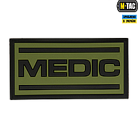 M-Tac нашивка Medic PVC Olive/Black