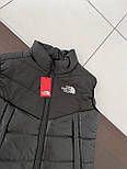 Чоловіча безрукавка The North Face. Жилетка спортивний жилет стьобаний Туреччина чорна. Живе фото, фото 4