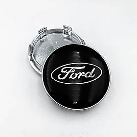 Ковпачки (заглушки) на литі диски FORD (Форд) 60 мм Чорні