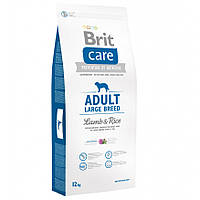 Сухий корм для дорослих собак великих порід Brit Care Adult Large Breed Lamb & Rice 12 кг гіпоалергенний