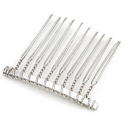 Основа для гребінця 10 зубчиків 44х37 мм Платина 1 шт.