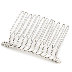 Основа для гребінця 12 зубчиків 50х37 мм Платина 1 шт.