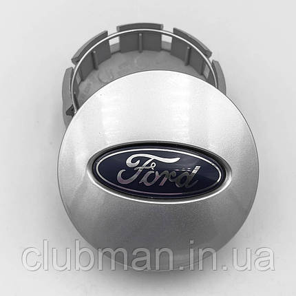 Ковпачки (заглушки) на литі диски FORD (Форд) 65 мм Сріблясті, фото 1