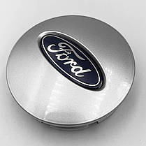 Ковпачки (заглушки) на литі диски FORD (Форд) 65 мм Сріблясті, фото 4