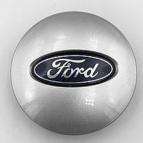 Ковпачки (заглушки) на литі диски FORD (Форд) 65 мм Сріблясті, фото 2
