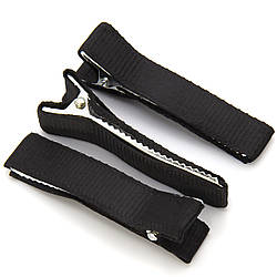 Шпилька Крокодил з репсовою стрічкою 5 шт. 50х10 мм Чорний