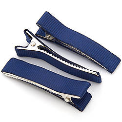 Шпилька Крокодил з репсовою стрічкою 5 шт. 50х10 мм Синій темний