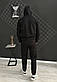 Демісезонний чоловічий спортивний костюм Прапор, кофта на змійці, штани чорні (двонитка), фото 6