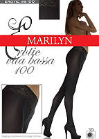Колготки с кружевным поясом Marilyn Erotic 100 vita bassa