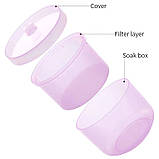 Бокс для стерилізації, контейнер для замочування та дезінфекції насадок (фрез) для манікюру, фото 6