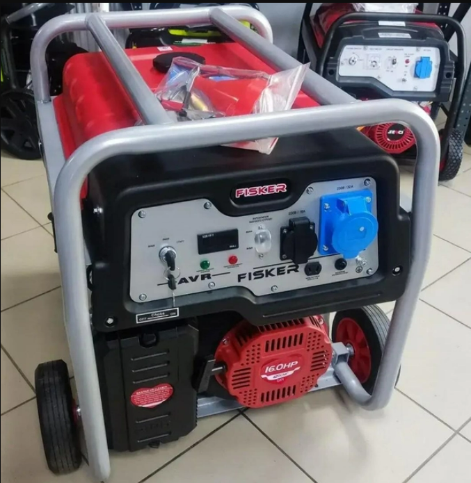 Генератор бензиновий 6 квт Fisker FSGG5560CE, фото 1
