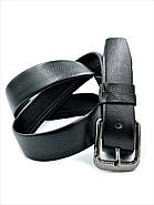 Чоловічий ремінь з екошкіри Weatro Чорний nwkz-40mm-kit-001, фото 3
