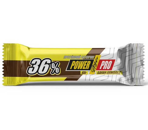 Протеїновий батончик Power Pro 36 % 60 г Банан-Шоколад, фото 3