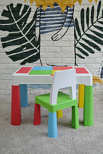 Столик зі стільчиком Tega Baby MULTIFUN Тега Мультифан, мультиколор