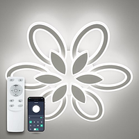 Світильник стельовий світлодіодний LUMINARIA AURORA DOUBLE 120W 6F 620/80 WHITE IP20 з пультом ДК 620х80 мм