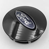 Ковпачки (заглушки) на литі диски FORD (Форд) 65 мм Чорні, фото 2