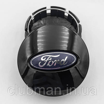 Ковпачки (заглушки) на литі диски FORD (Форд) 65 мм Чорні, фото 1