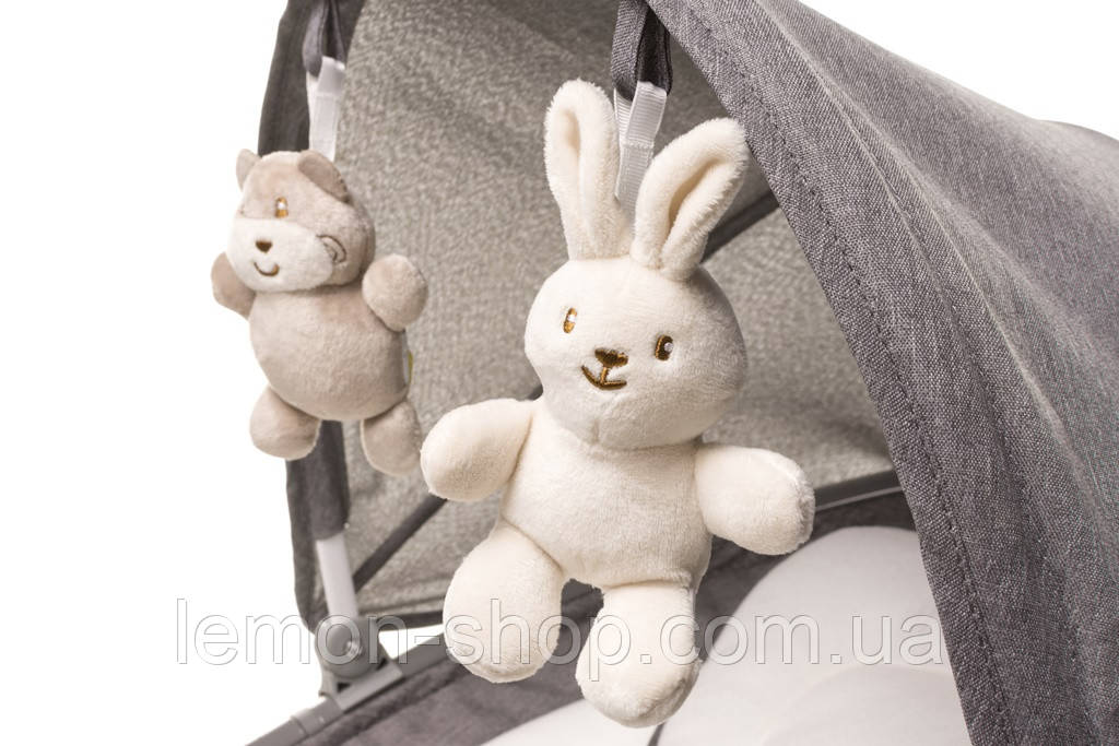 Укачивающий центр 4baby ROCK'N Relax XXIII Grey - фото 8 - id-p1909652639