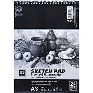 Альбом "Sketch Pad" 6002-S, А3 24 аркуші 160 г/м2