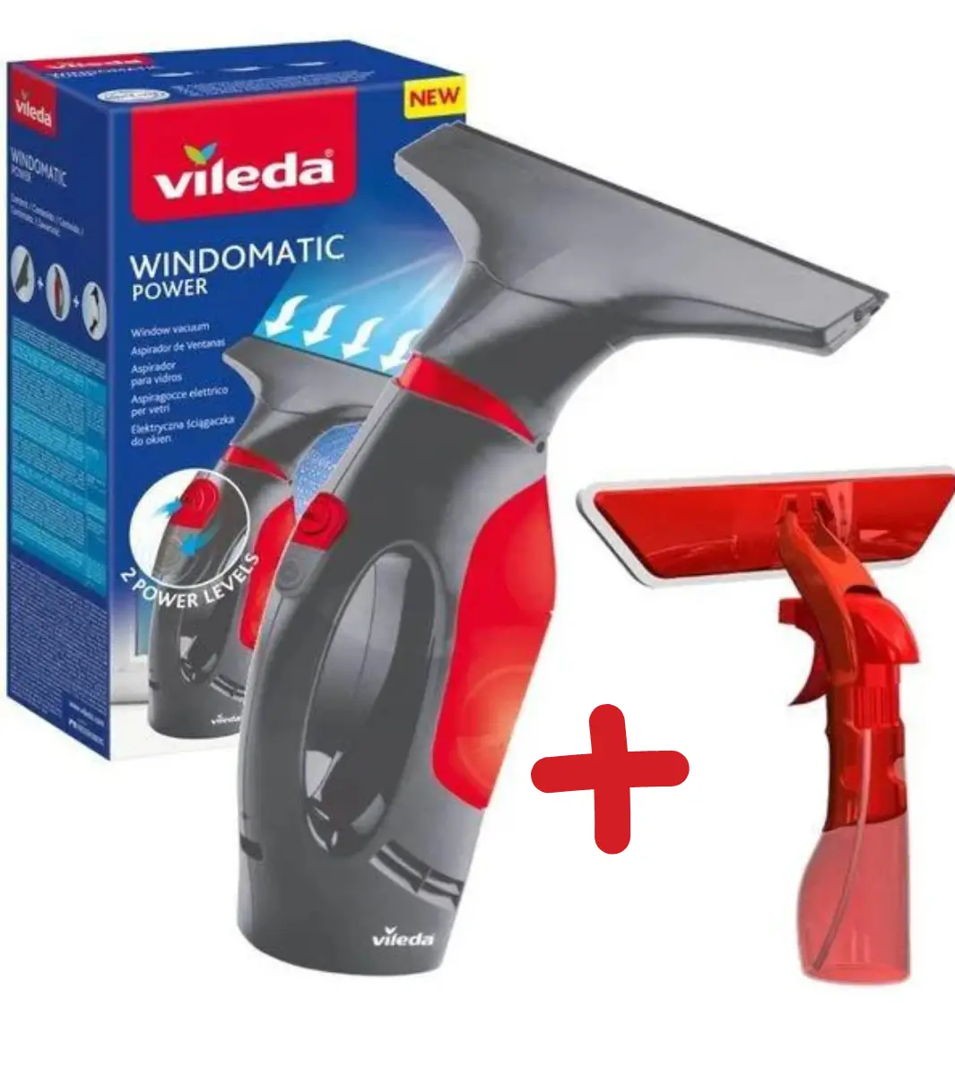 Аккумуляторный стеклоочиститель Windomatic Power SET - скребок + щетка Vileda - фото 1 - id-p1909708342