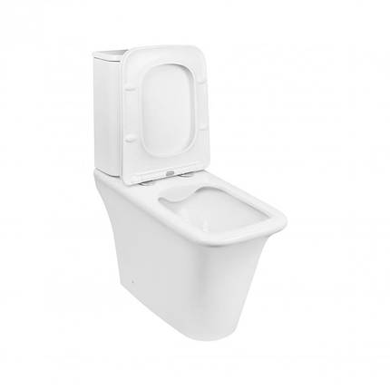 Унітаз Qtap Kalao підлоговий Rimless з сидінням Slim Duroplast/ Soft-close, фото 1