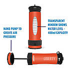Портативна пляшка для очищення води на 400 мл LifeSaver Liberty Orange, фото 2