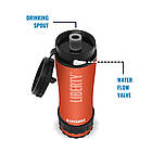 Портативна пляшка для очищення води на 400 мл LifeSaver Liberty Orange, фото 3
