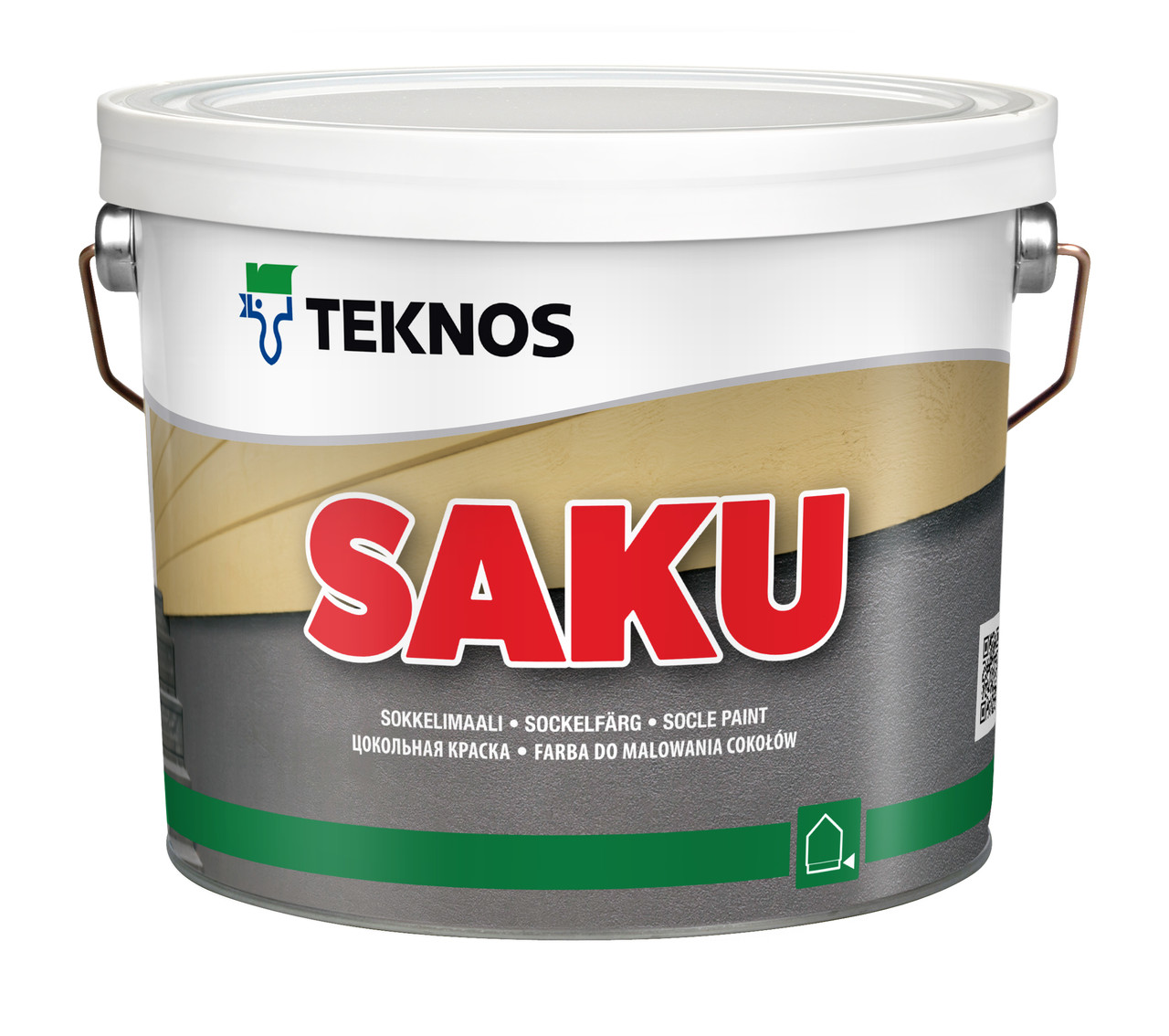 Фарба Teknos SAKU для бетонних поверхонь, 2.7 л. Б3, фото 1