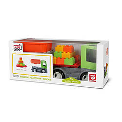 Машинка "Будівельна платформа з кубиками" Efko 27054 , World-of-Toys