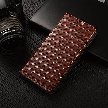 Чохол для Huawei P Smart S / Y8p з натуральної шкіри протиударний магнітний книжка з підставкою "VENETTA"