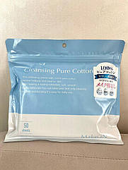 Серветки для зняття макіяжу та зволоження шкіри обличчя Cleansing Pure Cotton (50 шт)