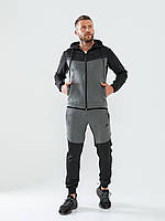 Мужской спортивный костюм Nike с капюшоном спорт костюм Найк черный fms