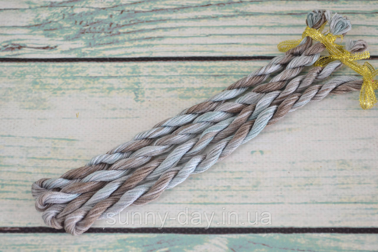 Муліне ручного фарбування №2-16 основа - муліне DMC, фото 1