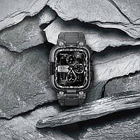 Чехол с ремешком amBand M1 Sport для Apple Watch 45/44/42 mm Series 9/8/7/SE/6/5/4/3/2/1 у кольорі Space Clear, фото 6