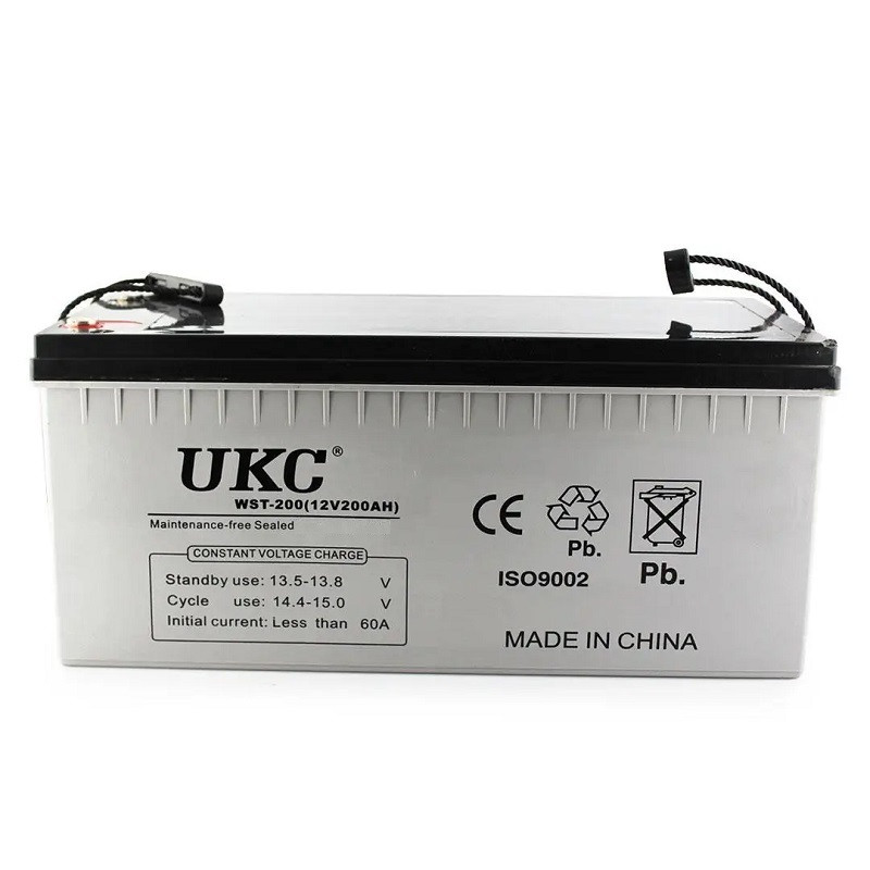 Гелевий побутовий акумулятор UKC на 200 Ah 12V GEL Battery