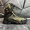 Чоловічі тактичні берці демісезонні хакі піксель з гербом, військові черевики ЗСУ весна осінь армійські, розмір 40-46, фото 3