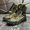 Чоловічі тактичні берці демісезонні хакі піксель з гербом, військові черевики ЗСУ весна осінь армійські, розмір 40-46, фото 6