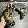 Чоловічі тактичні берці демісезонні хакі піксель з гербом, військові черевики ЗСУ весна осінь армійські, розмір 40-46, фото 2