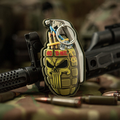 Шеврон Граната череп ПВХ патч для ВСУ, фото 1