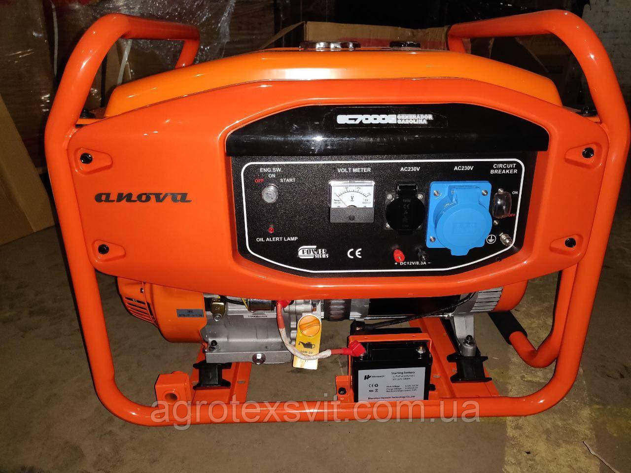 Генератор Anova GC 7000E 7.0 КВт Бензин 1-фазний