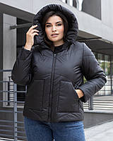 Куртка жіноча демісезонна 47/чорний