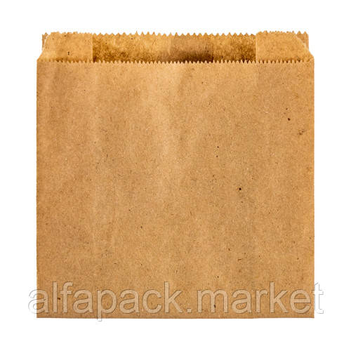 Пакет паперовий "саше" картоплю фрі бурий 130*30*130 (2000 шт. в упаковці) 030002121