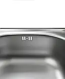 Мийка накладная MONRO 5050 (06/160) Decor квадратна, фото 5