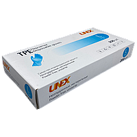 Перчатки TPE синие Blue L 200 шт/уп UNEX