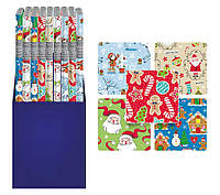 Бумага упаковочная в рулоне "CHRISTMAS KIDS" INTERDRUK размер 200x70 набор 5 цветов