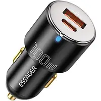 Автомобильный адаптер для телефона Essager (ECCAC-QTZ01) Black Optimus Prime High Power Car Charger 100W