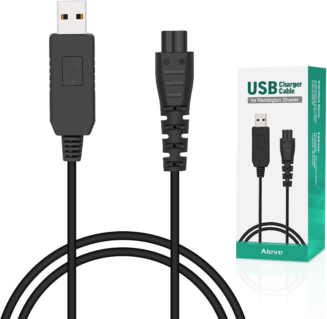 Кабель зарядного пристрою для бритви Remington, кабель зарядного пристрою AIEVE 5 В, USB-кабель живлення для тримера для бороди Re, фото 1