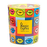 Ароматична свічка Magic Lights, аромат Ваніль, губи, 7,5*8,4 см, жовта (40010-2), фото 2